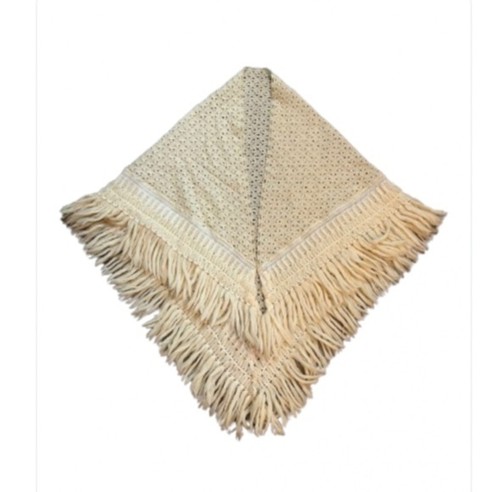 Cream Fringed Women's Sweater